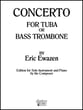 CONCERTO FOR TUBA OR BASS TROMBONE cover